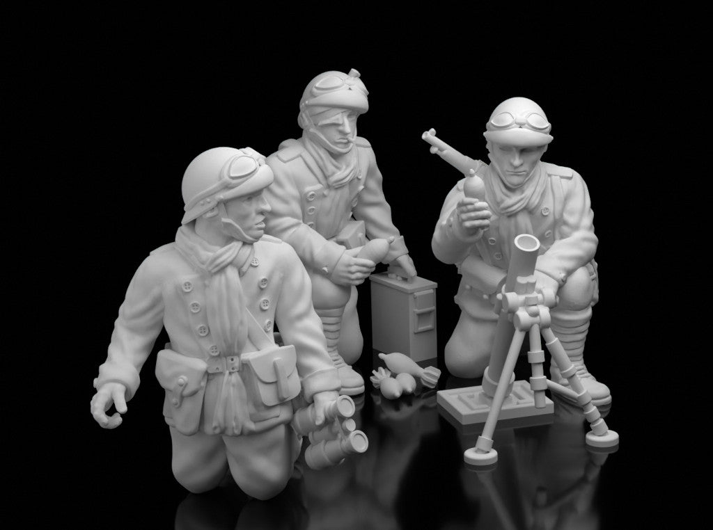 French WW2 60mm Mortar Team