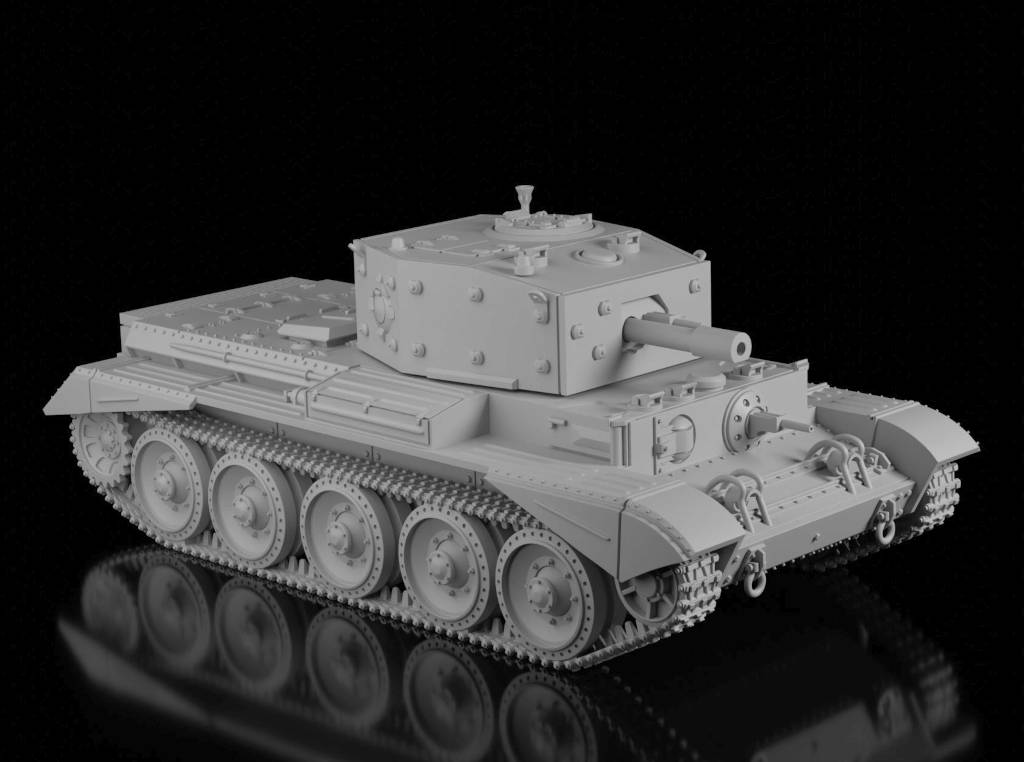 A27 Cromwell Mk.VI CS 95mm (Wargame3d). Painted Resin Model