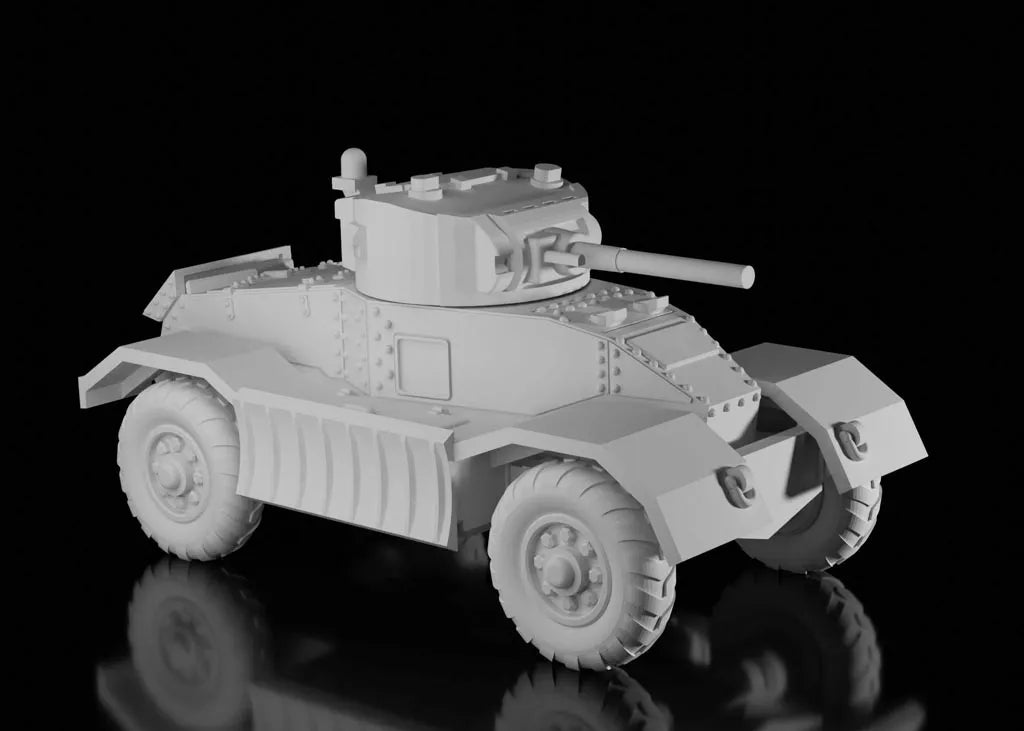 WW2 British AEC Mk.I with Valentine Turret. Painted Resin Model
