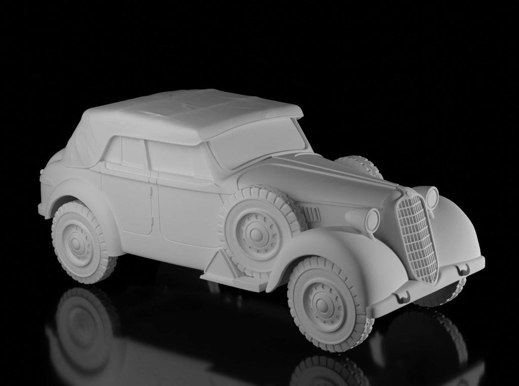 Alfa-Romeo 6C 2500 Coloniale (Wargame3d). Painted Resin Model