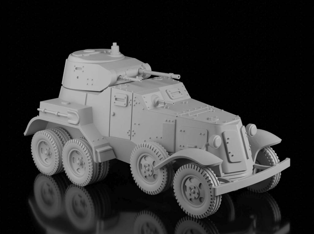 BA-10M with 2cm KwK.30. Painted Resin Model