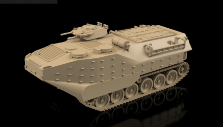 American Post War AAVP-7A1. Painted Resin Model