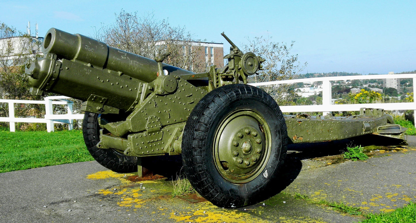 WW2 British BL 6in Howitzer Gun. Painted Resin Model