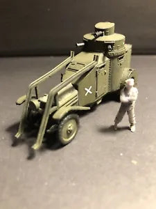 WW1 Italian Lancia 1ZM Armoured Car. Painted Resin