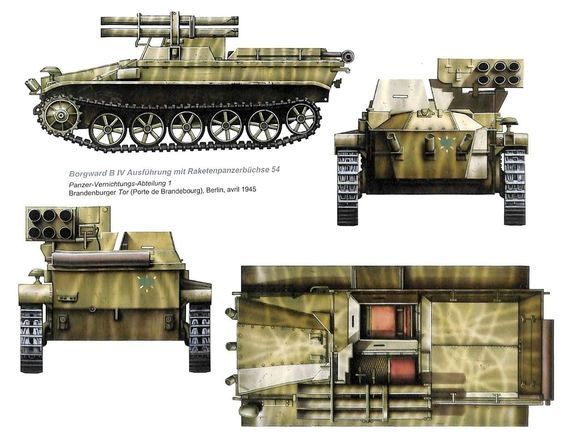 WW2 German Borgward IV B "WANZE" Painted Resin Model