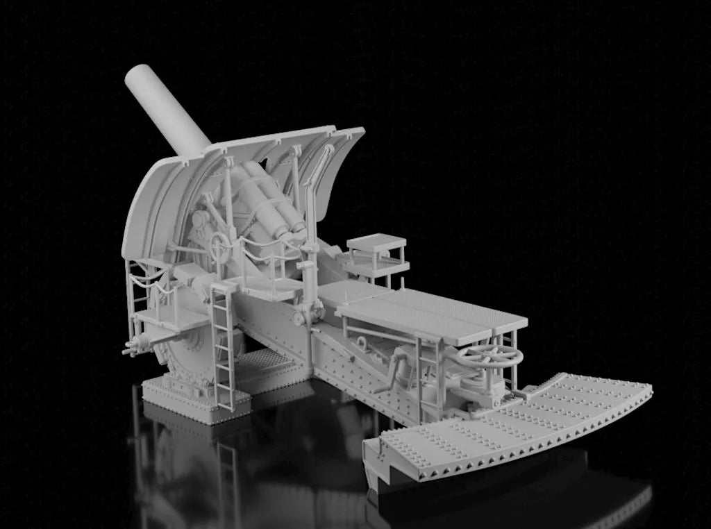 WW1 German 42cm M-Gerrat Siege Gun "Big Bertha" . UNPainted Resin Model