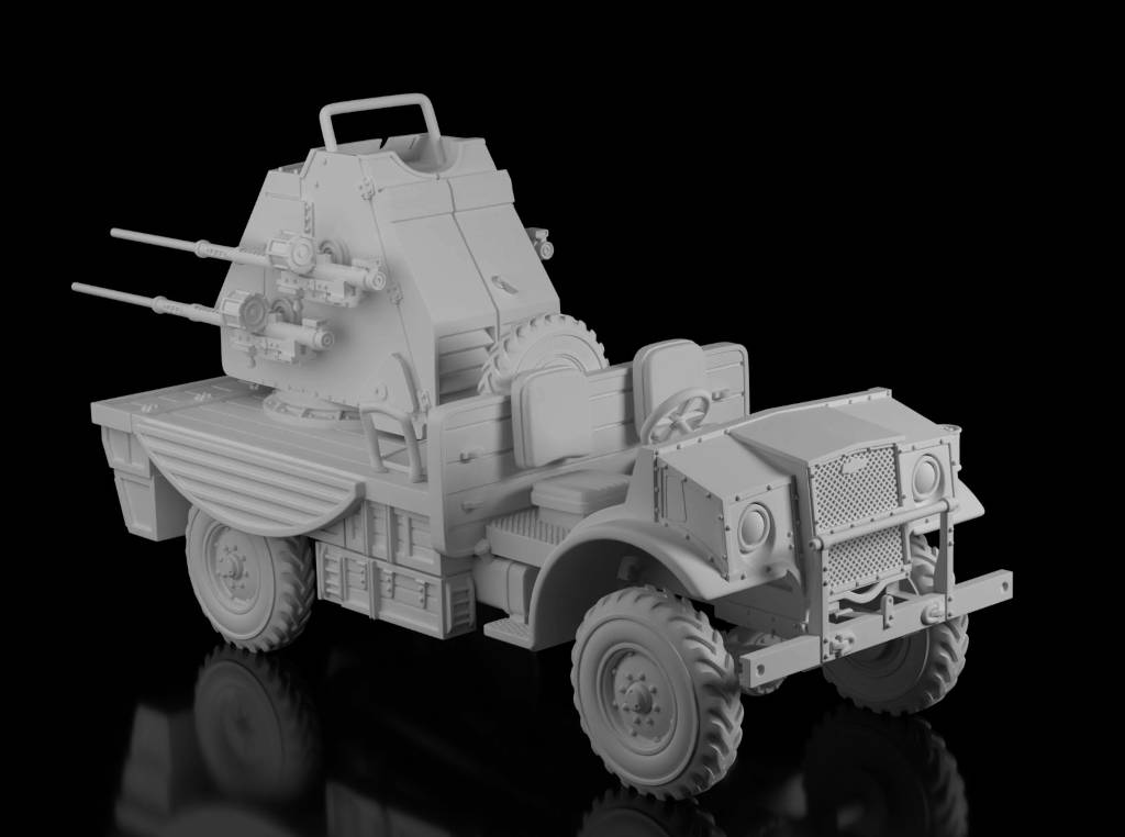 CMP F60L w/20mm Quad Polsten (Wargame3d). Painted Resin Model