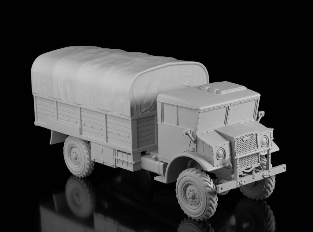CMP C60 GS Lorry - Covered (Wargame3d). Painted Resin Model
