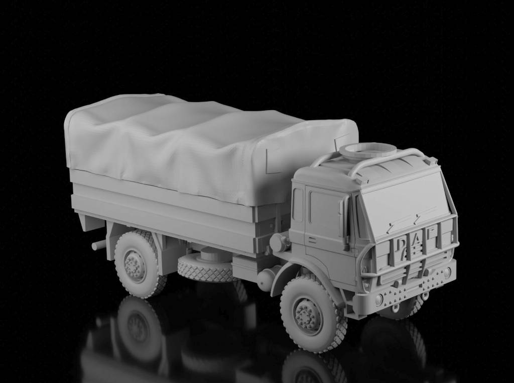 DAF YA-4440 Medium Truck (Ramzay1945). Painted Resin Model