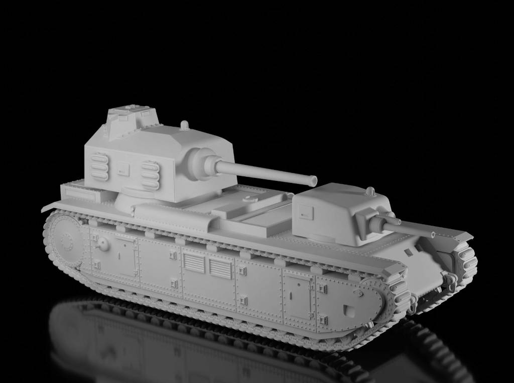 FCM-F1 Project (Ramzay1945). Painted Resin Model