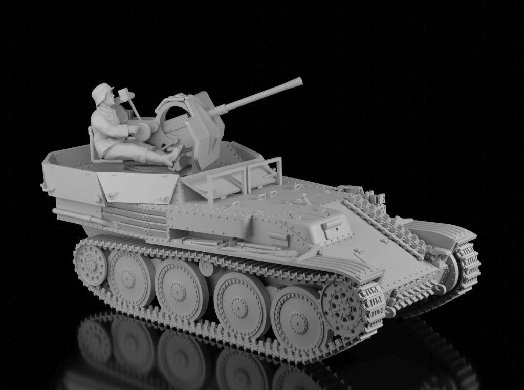 Flakpanzer 38(t) (Night Sky Miniatures)