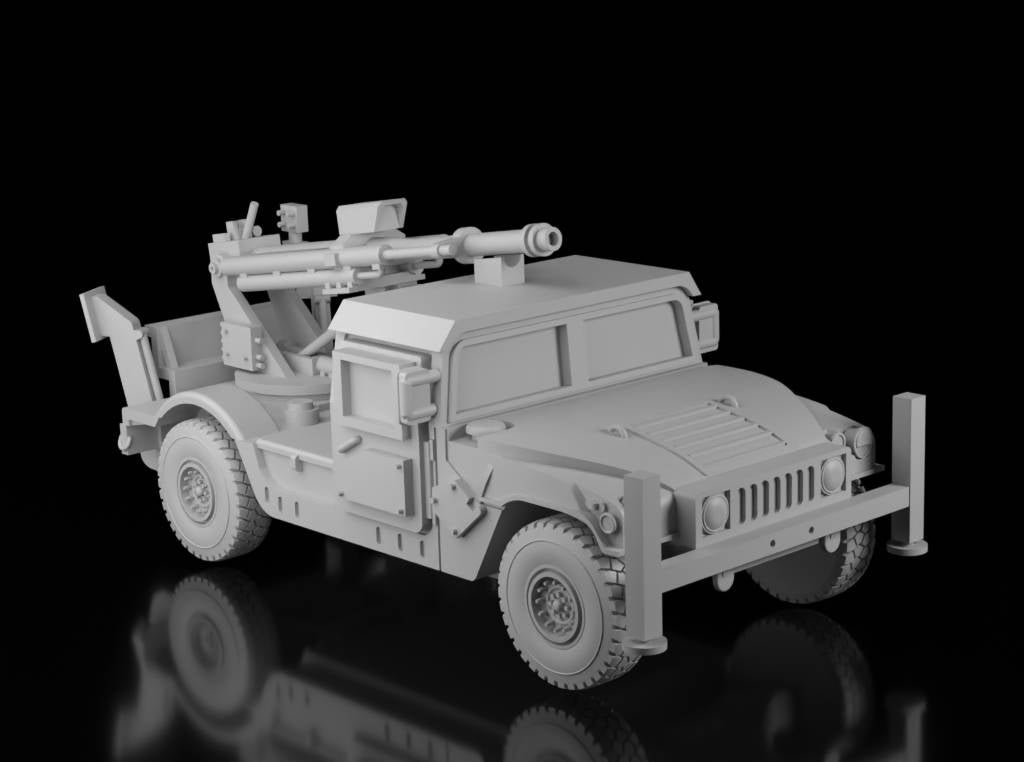 HMMWV Humvee 2-CT Hawkeye 105mm Howitzer (Guaro3d)