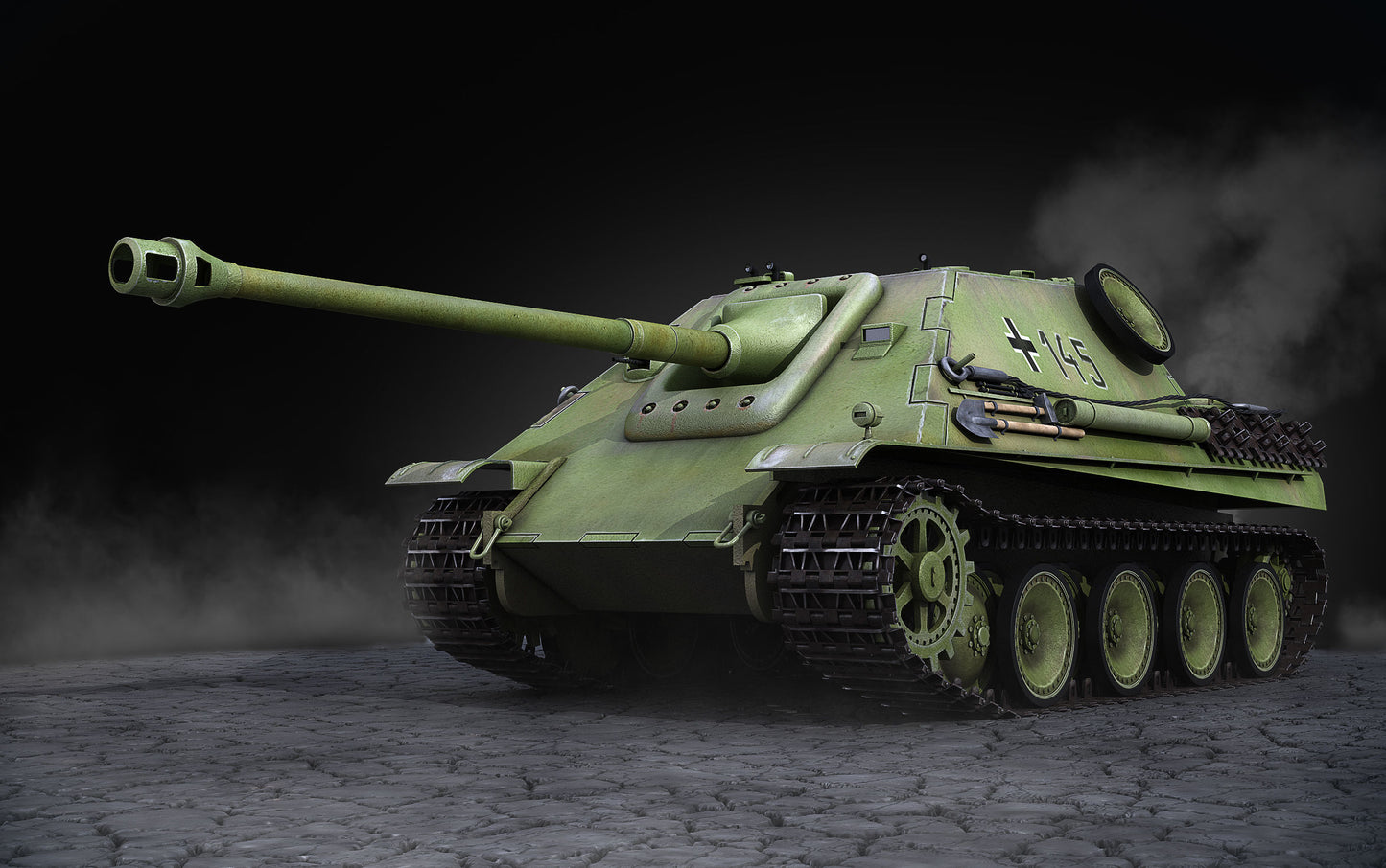 WW2 German Sd.Kfz.173 Jagdpanther. Painted Resin Model