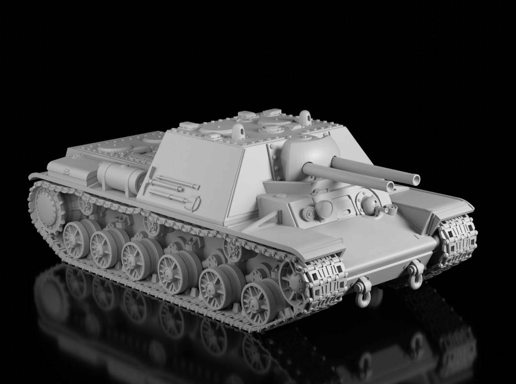 KV-7 Prototype 1942 (Ramzay1945). Painted Resin Model