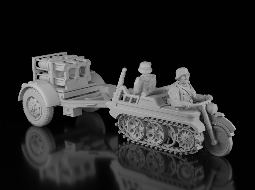 Kettenkrad with Nebelwerfer 41