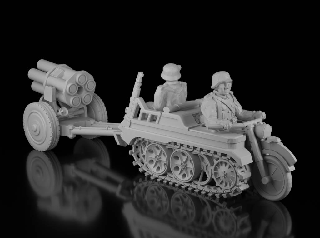 Kettenkrad with 21cm Nebelwerfer