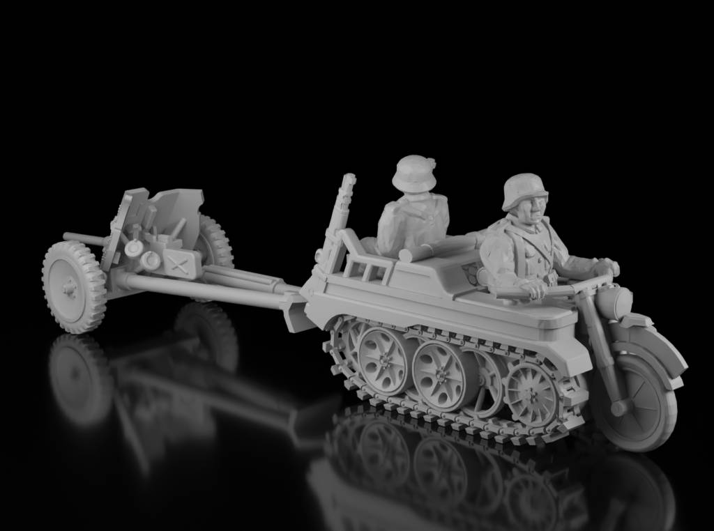Kettenkrad with 3.7cm Pak.36