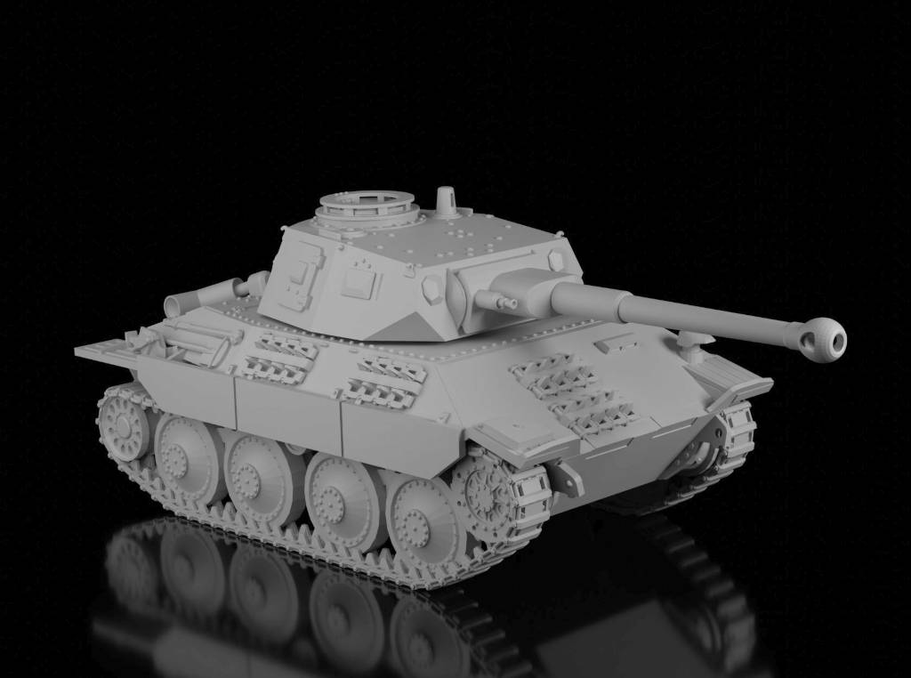 Krupp 38(D) Project (Ramzay1945). Painted Resin Model