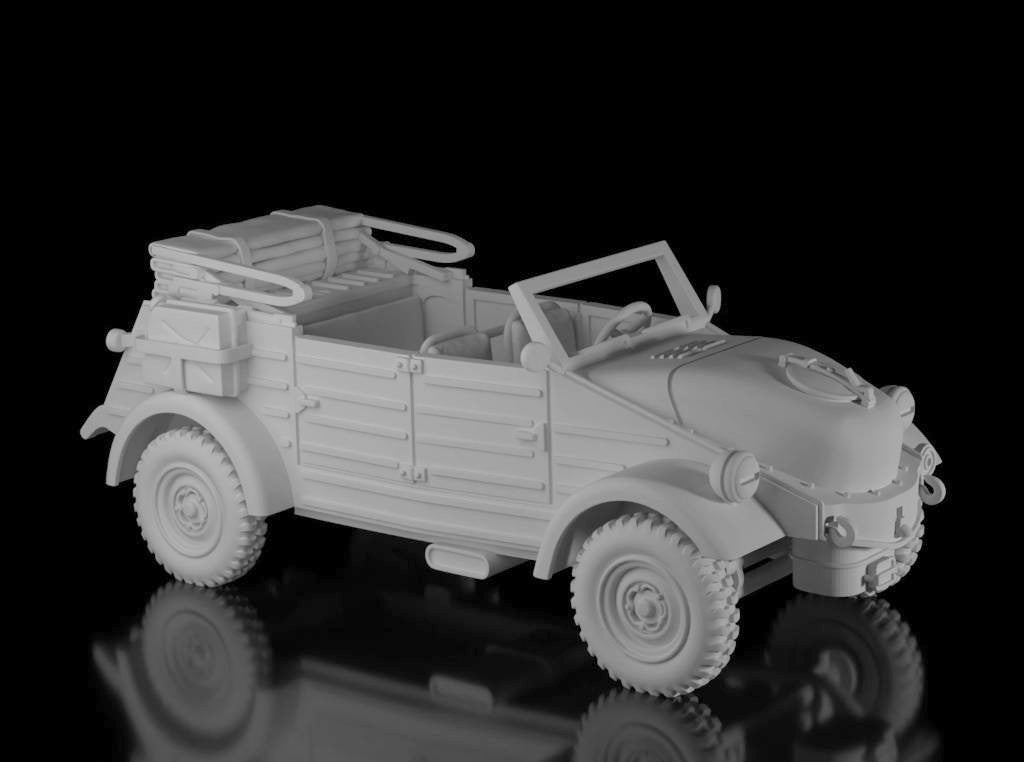 Kubelwagen Holtzgas (Wargame3d). Painted Resin Model