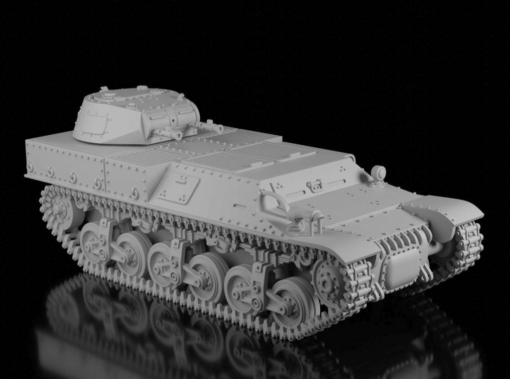 Lorraine Schlepper with Panzer I Turret (Wargame3d). Painted Resin Model
