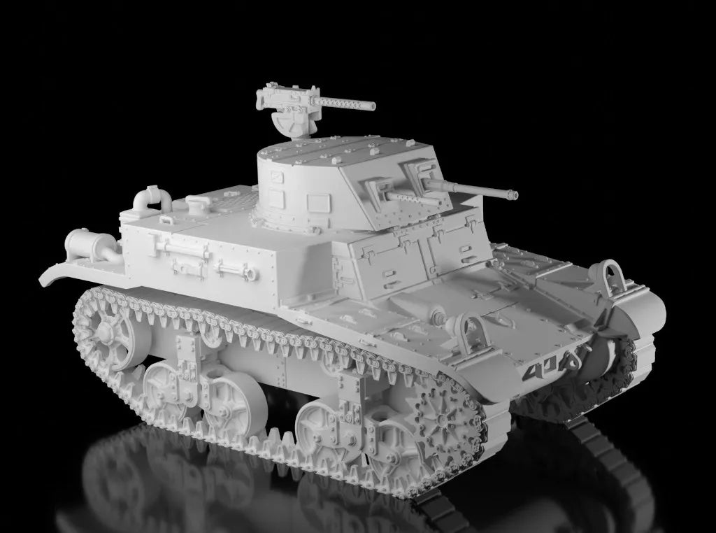WW2 American M1 Combat Car. Painted Resin Model