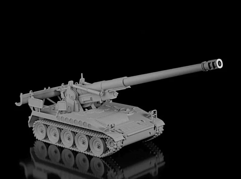 American Post War M110 Self Propelled Howitzer. Painted Resin Model
