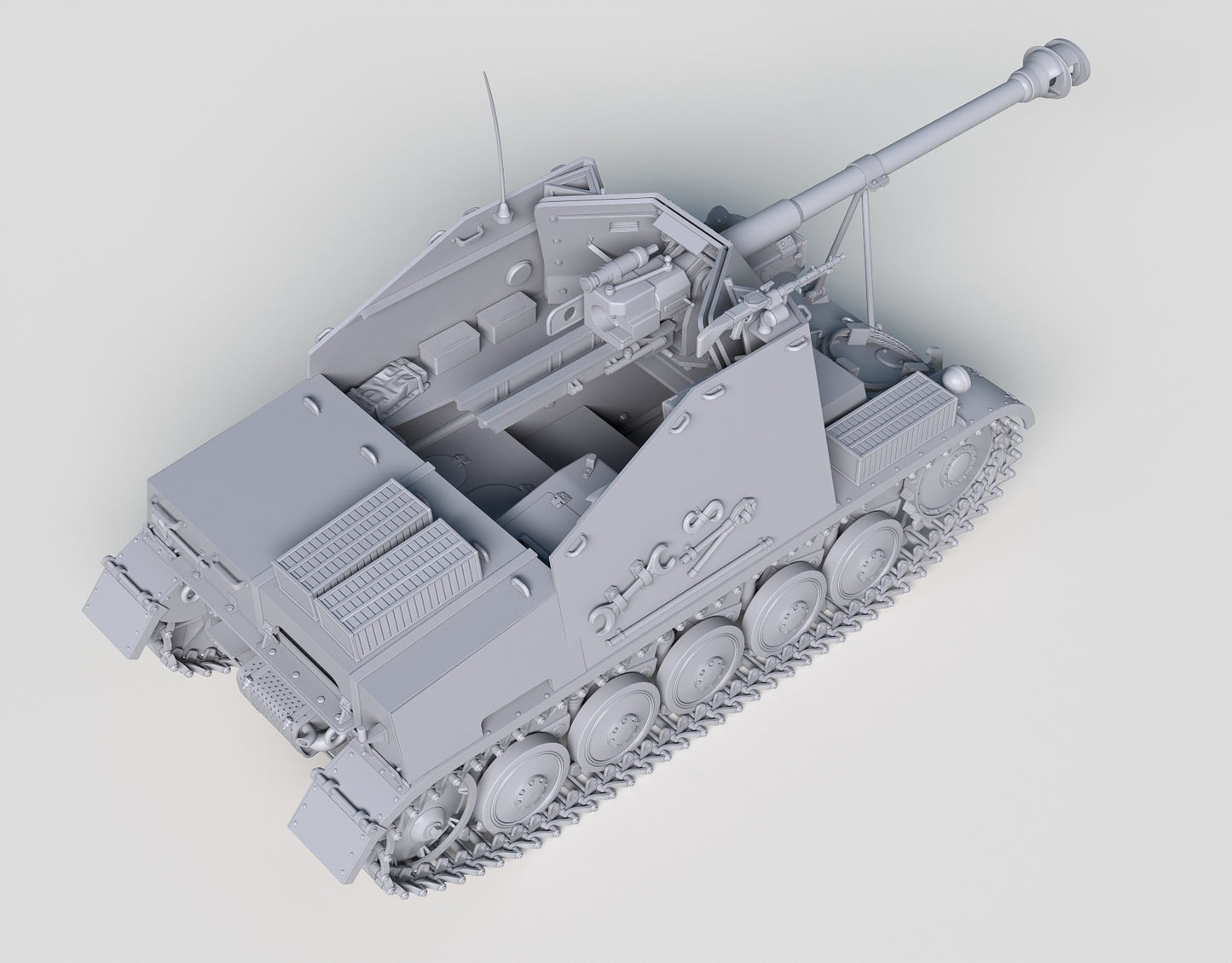 WW2 German Marder II. Painted Resin Model