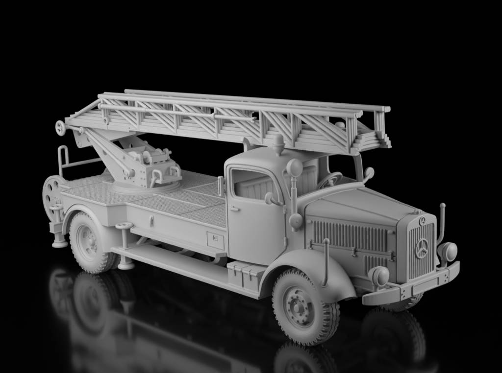 Mercedes L4500 DL30 Fire Truck (Wargame3d)