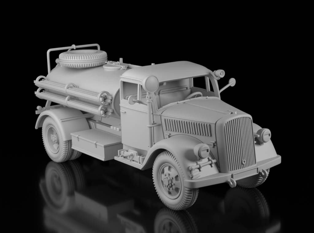 Opel Blitz Luftwaffe Fire Truck (Wargame3d)