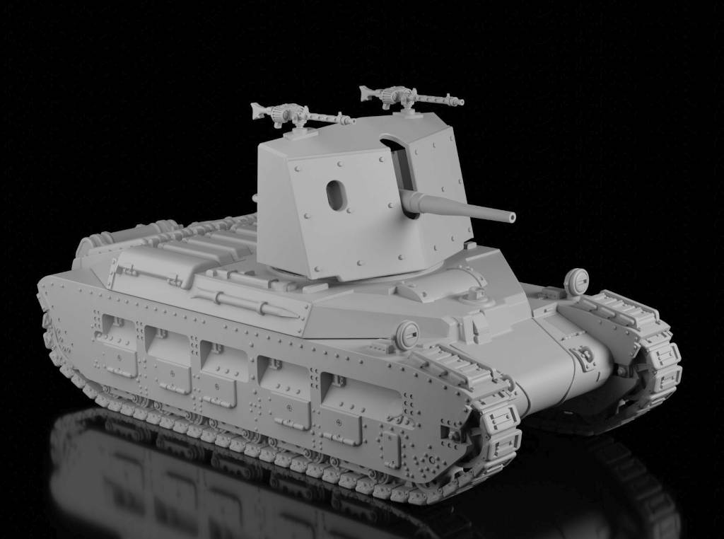 5cm KwK 38 auf Pz.MK II 748(e) “Oswald” (Wargame3d). Painted Resin Model