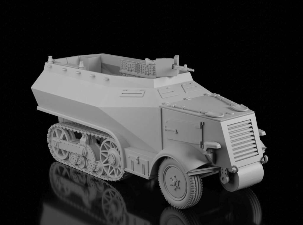 U304(f) Radio Command (Wargame3d). Painted Resin Model