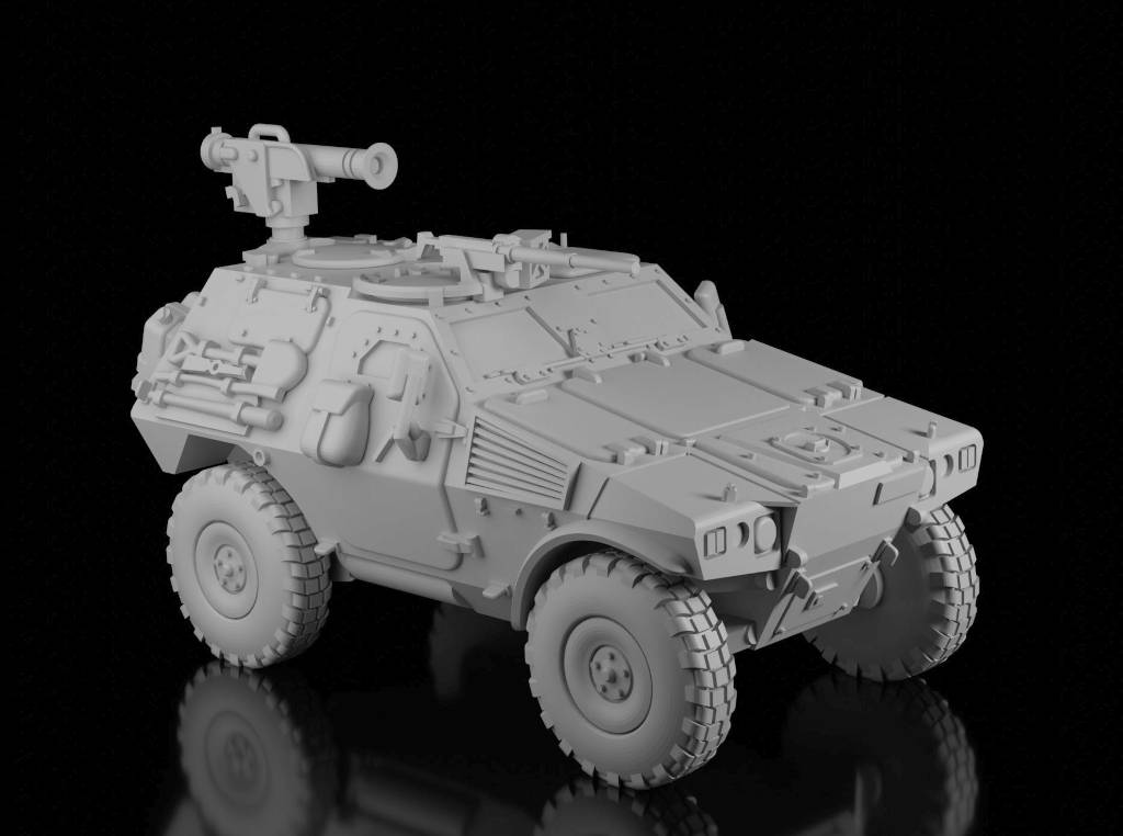 Panhard VBL w/Milan (Guaro3d). Painted Resin Model