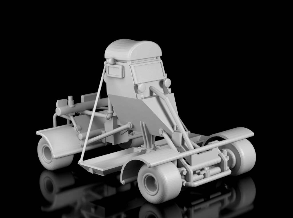 Pookie Mine Detection Vehicle (Windham Graves). Painted Resin Model