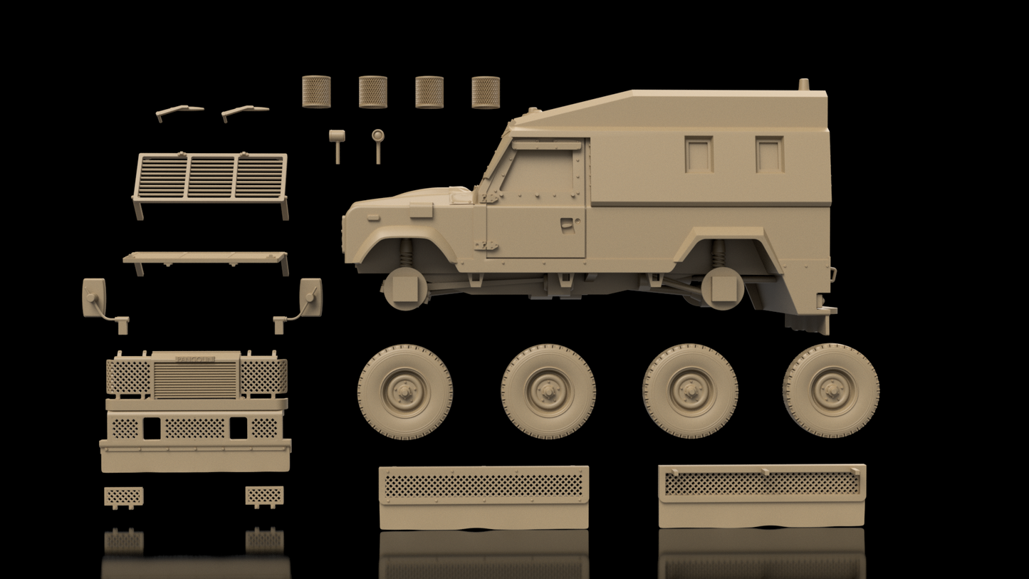 British Post War Land Rover Pangolin. UNPainted Resin Model