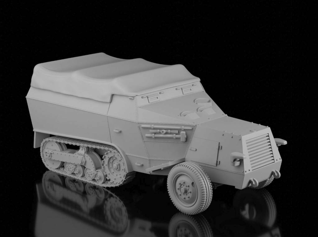 S307(f) Ammunition Carrier/APC (Wargame3d). Painted Resin Model