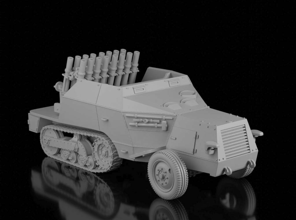 S307(f) Reihenwerfer (Wargame3d). Painted Resin Model