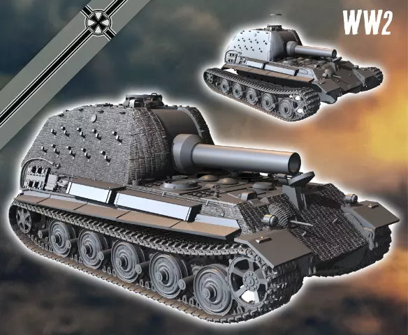 WW2 German Sturmpanzer Bar L/16. UNPainted Resin Model