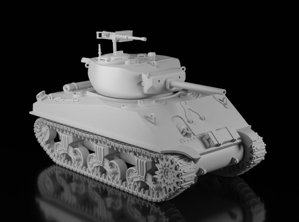 Sherman M4A3E2 75mm Jumbo (Wargame3d)