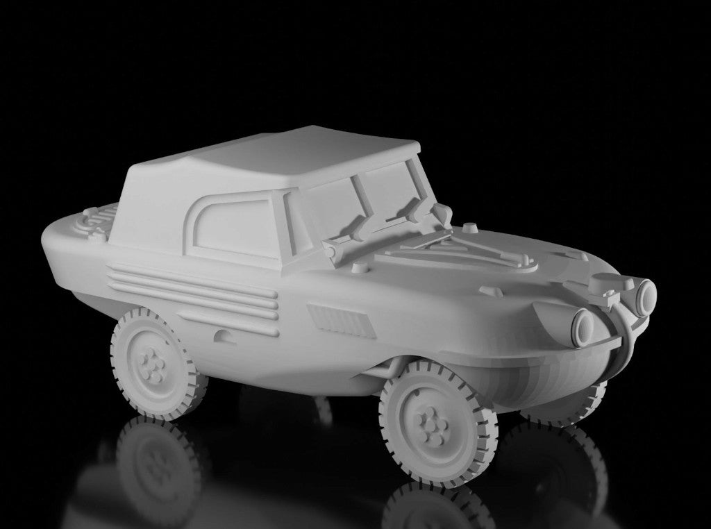 Trippel SG6 Schwimmwagen-Late Closed. Painted Resin Model