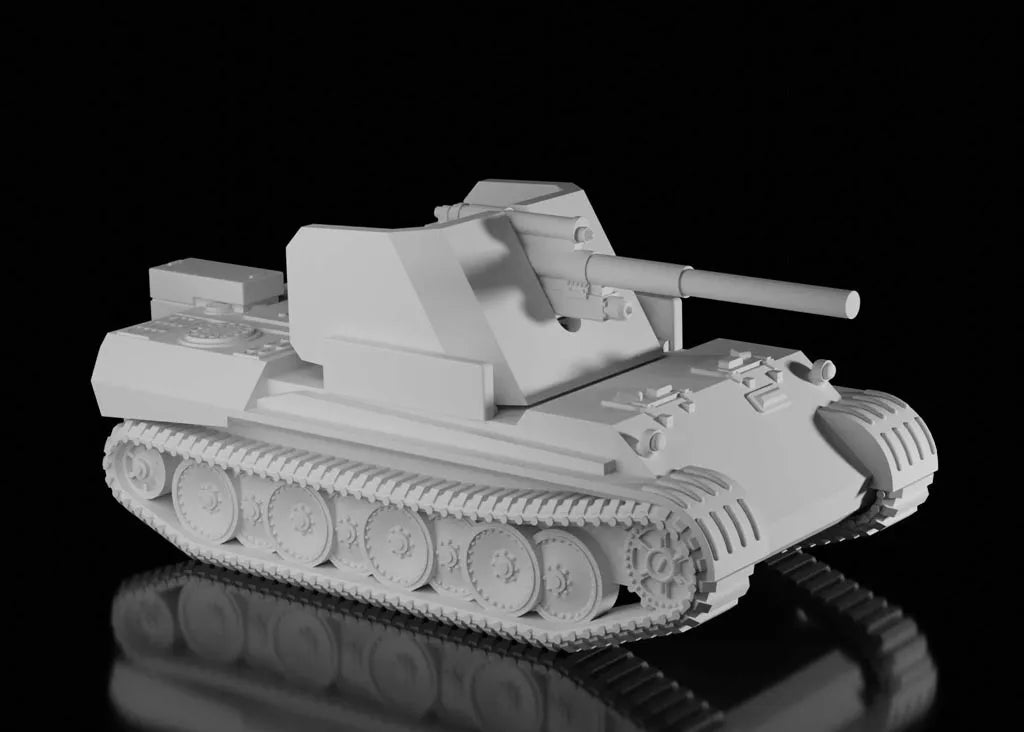 WW2 German 15cm Panther Sfh18 Waffentrager . UNPainted Resin Model