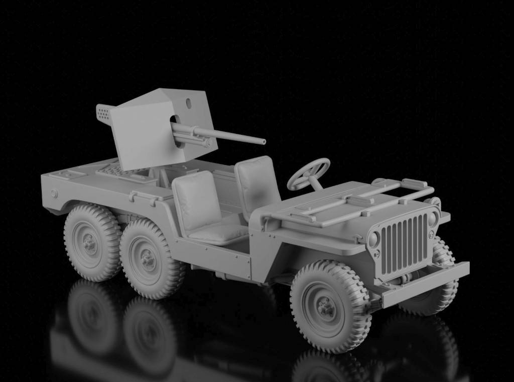 Willys 6x6 37mm T14 GMC (Wargame3d)