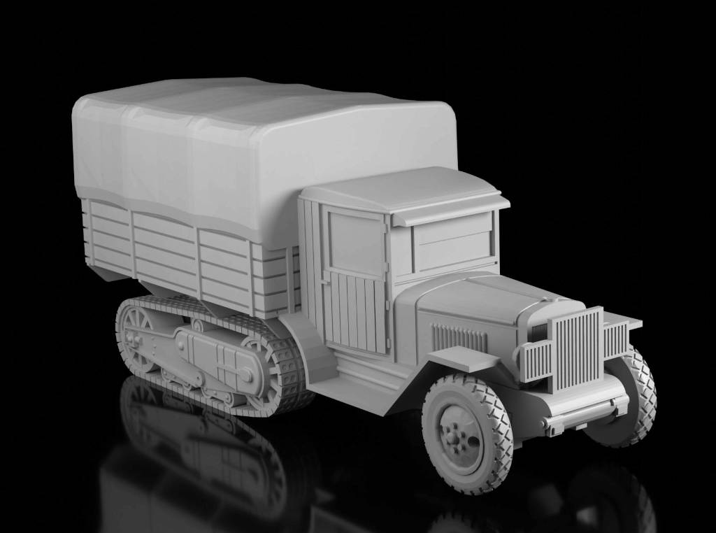Zis-42 Covered (Ramzay1945). Painted Resin Model