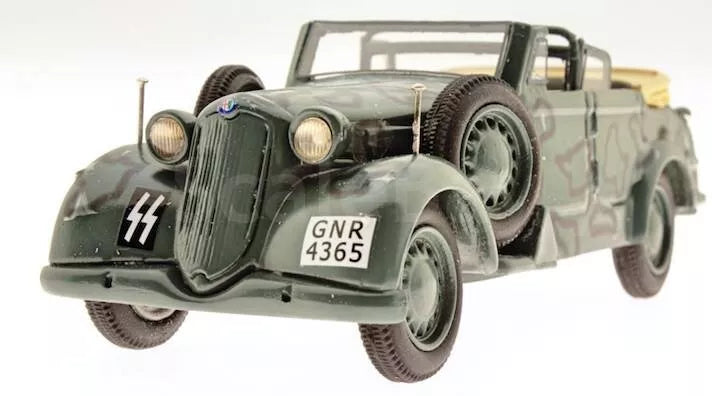 WW2 Italian Alpha-Romeo 6C 2500 Coloniale staff Car. Painted Resin Model