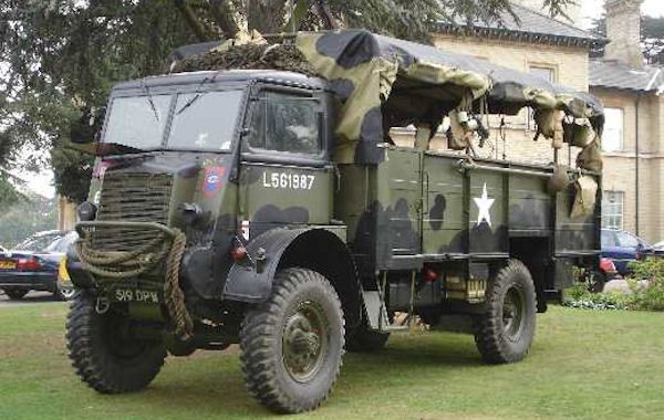 WW2 British Bedford QLT Truck. Painted Resin Model