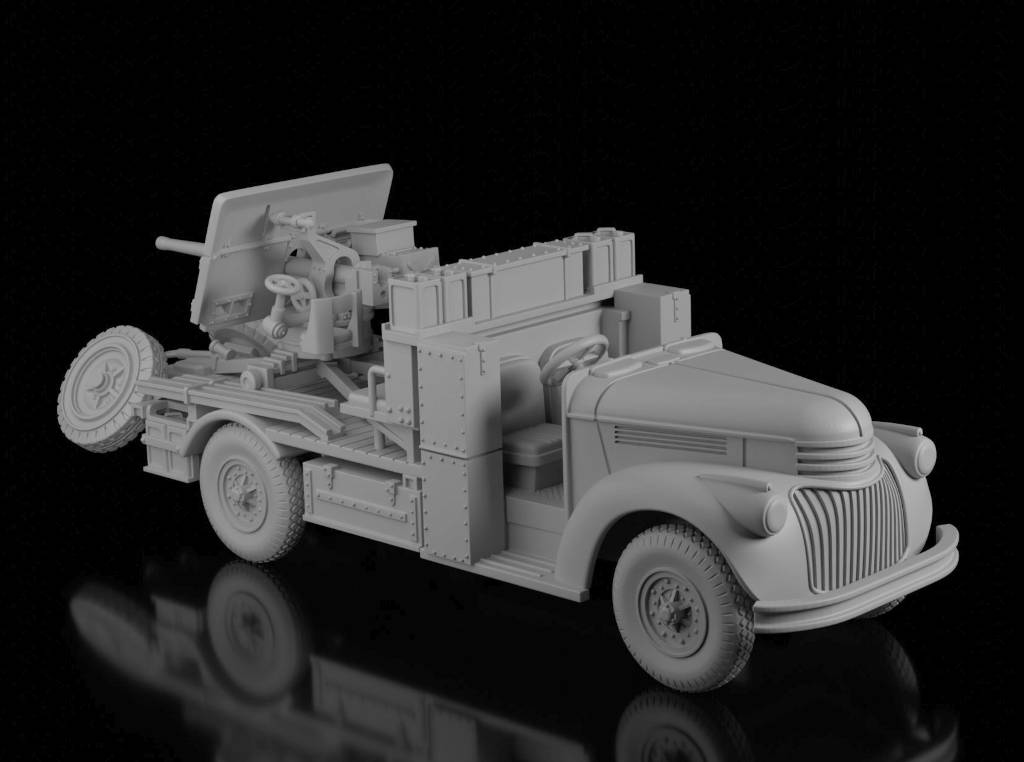 Chevrolet 30cwt QF 2 Pounder Portee (Wargame3d)