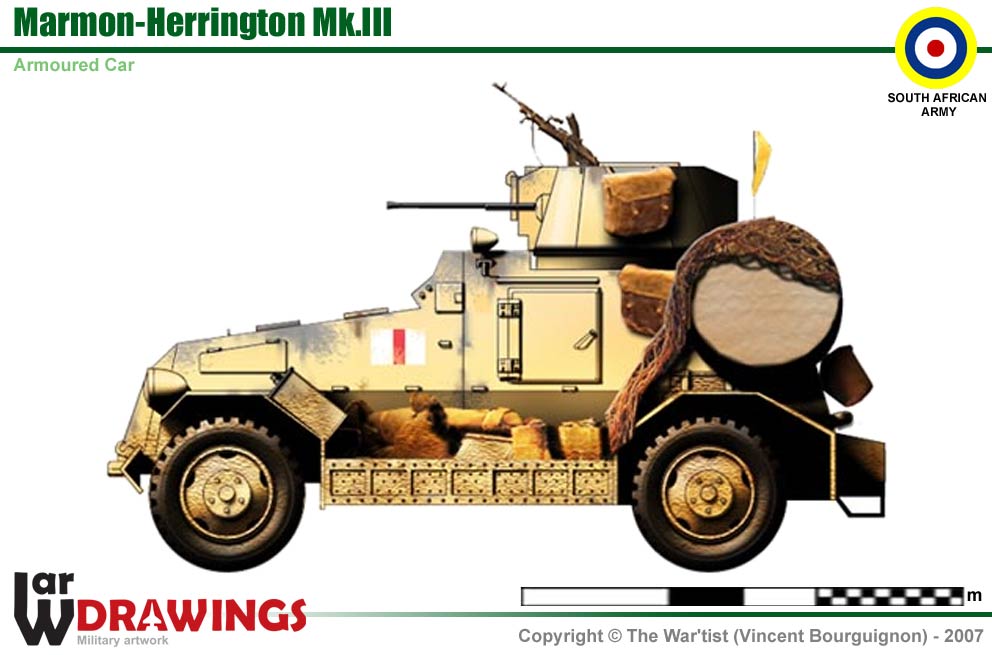 WW2 South African Marmon Herrington Mk.3 Armoured Car. Painted Resin Model