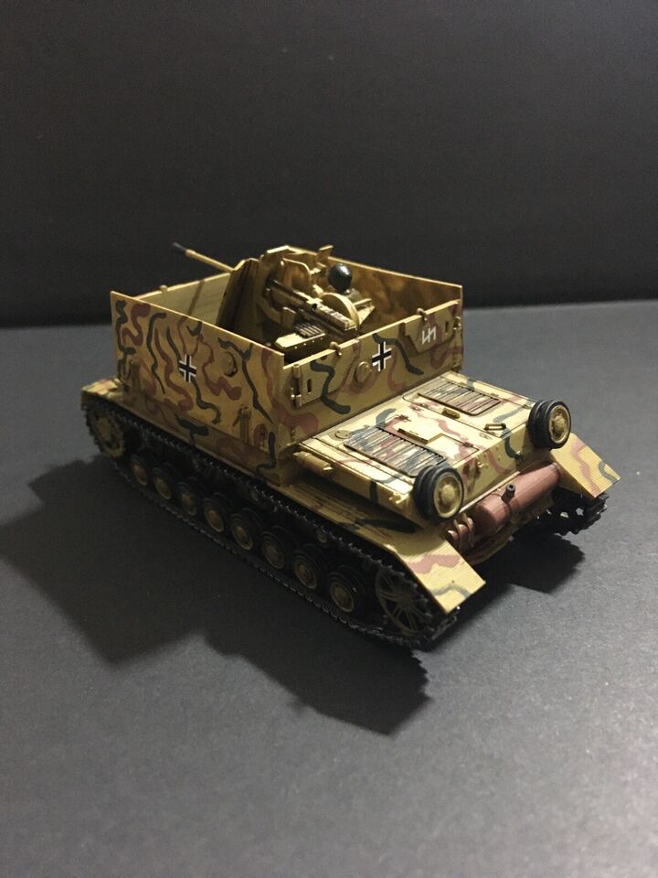 WW2 German Flakpanzer IV 3.7cm Flak 43 closed. Painted Resin Model