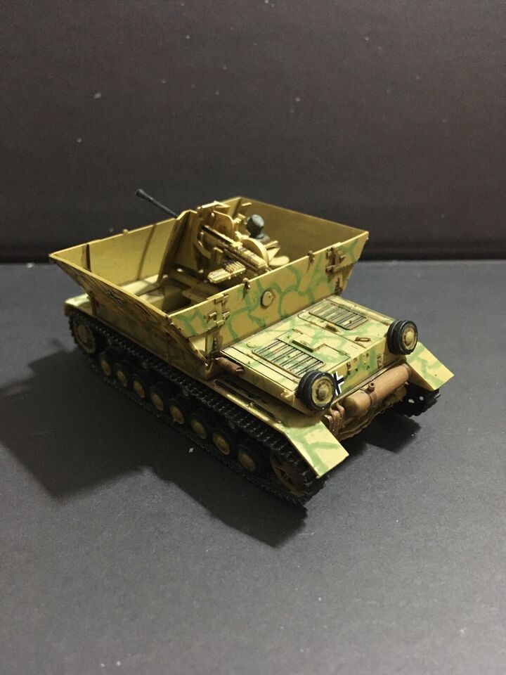 WW2 German Flakpanzer IV 3.7cm Flak 43 Mobelwagen Part Open. Painted Resin Model