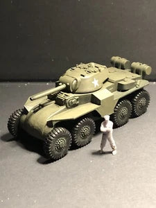 WW2 British T18E2 Boarhound. Painted Resin Model