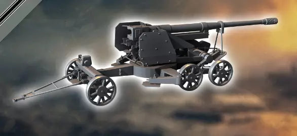 WW2 German Rheinmital 128mm Pak44 Gun Towed. Painted Resin Model